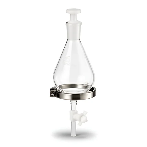 Embudo de decantación de 250 ml con llave de PTFE