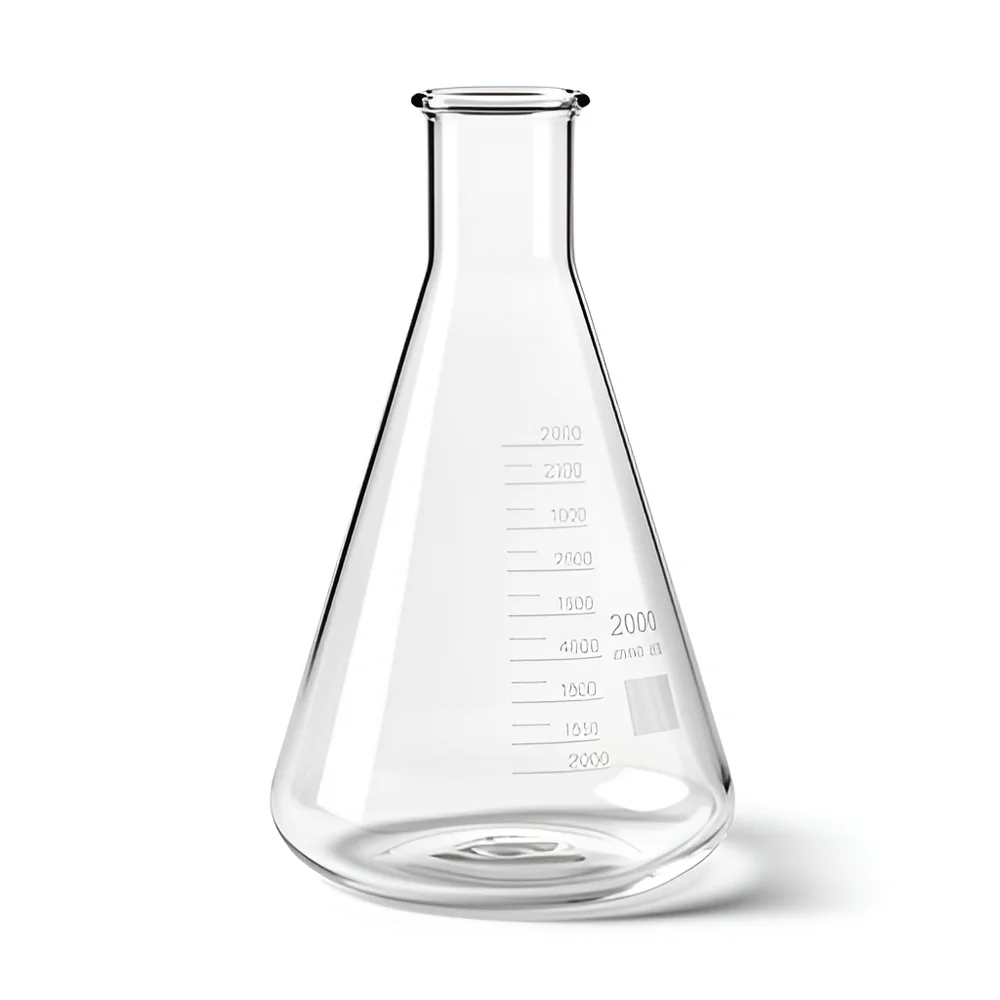 Matraz Erlenmeyer de boca estrecha, 2000 ml