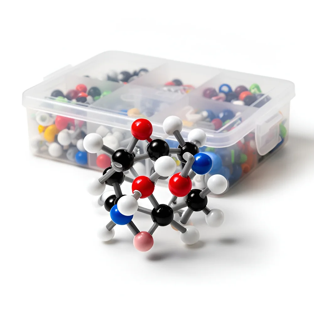 Kit de modelos moleculares de química orgánica, 118 piezas