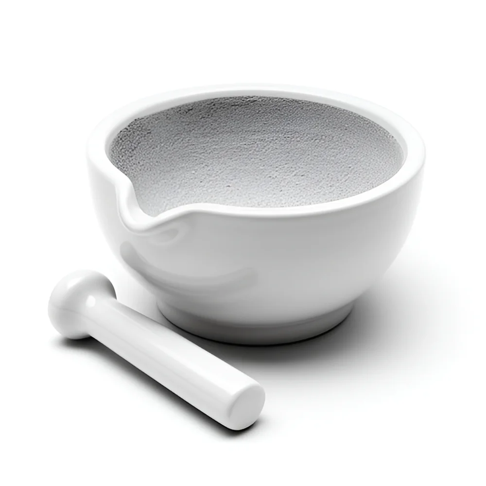 Porcelain mortar and pestle, 150 mm