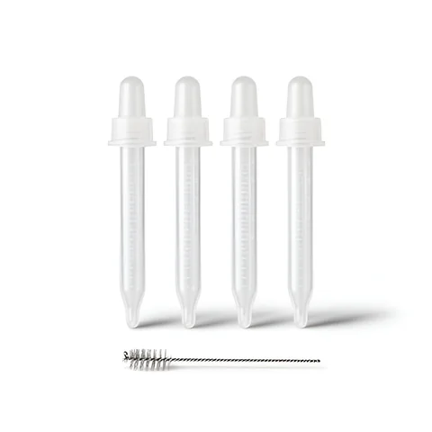 Pipetas de silicona de 5 ml con cepillo, 4 unidades