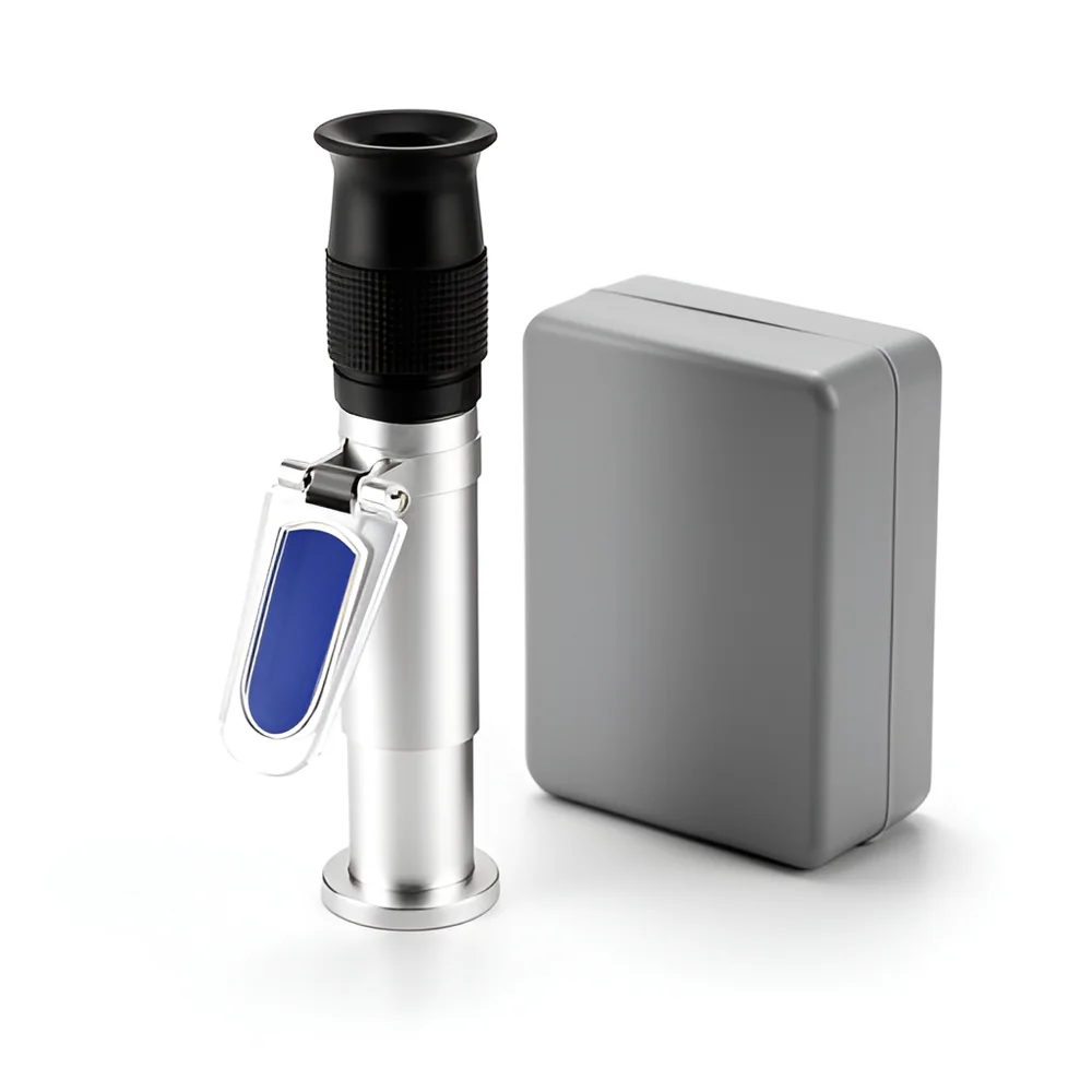Refractómetro óptico Brix 0–32 % con compensación de temperatura
