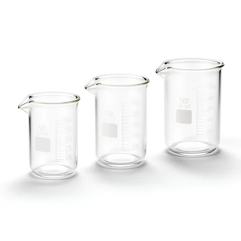 Juego de 3 vasos de precipitados, 50, 100 y 250 ml