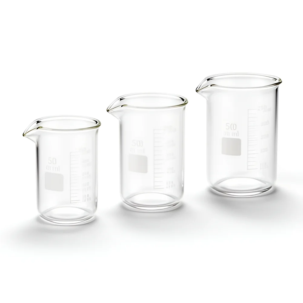 Juego de 3 vasos de precipitados, 50, 100 y 250 ml
