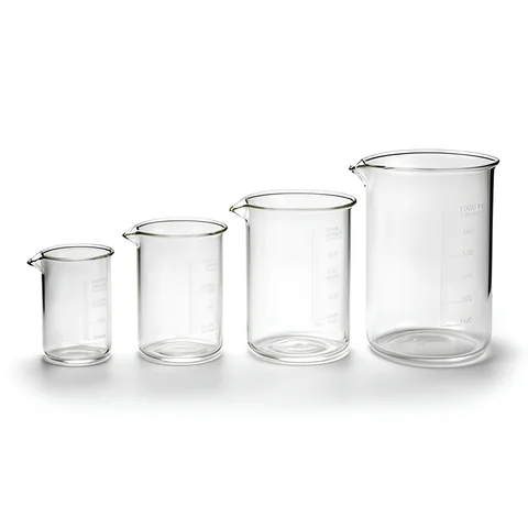 Juego de 4 vasos de precipitados, 100 a 1000 ml